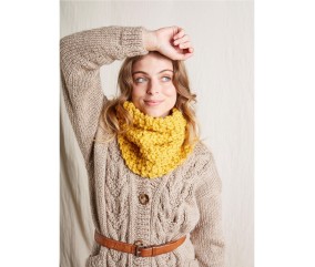 Patron tricot gratuit Snood au point de blé