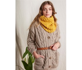 Patron tricot Veste à torsades - Bergère de France
