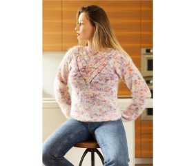 Patron tricot Pull col bateau - Bergère de France
