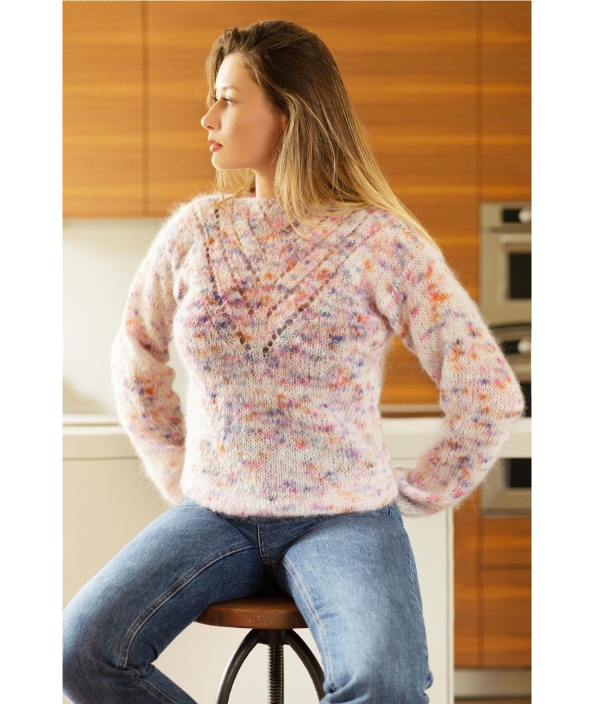 Patron tricot Pull col bateau - Bergère de France