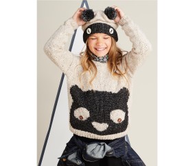 Patron tricot Pull panda - Bergère de France