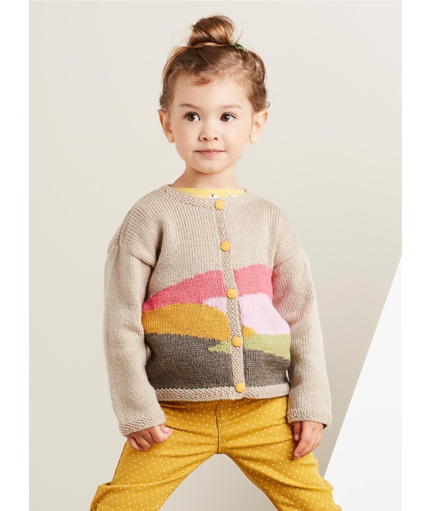 Patron tricot Cardigan jacquard - Bergère de France