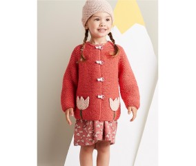 Patron tricot gratuit Gilet au point mousse