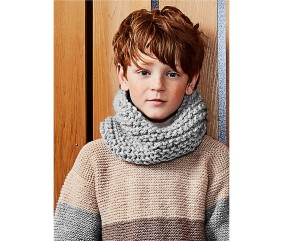 Patron tricot gratuit Snood au point mousse