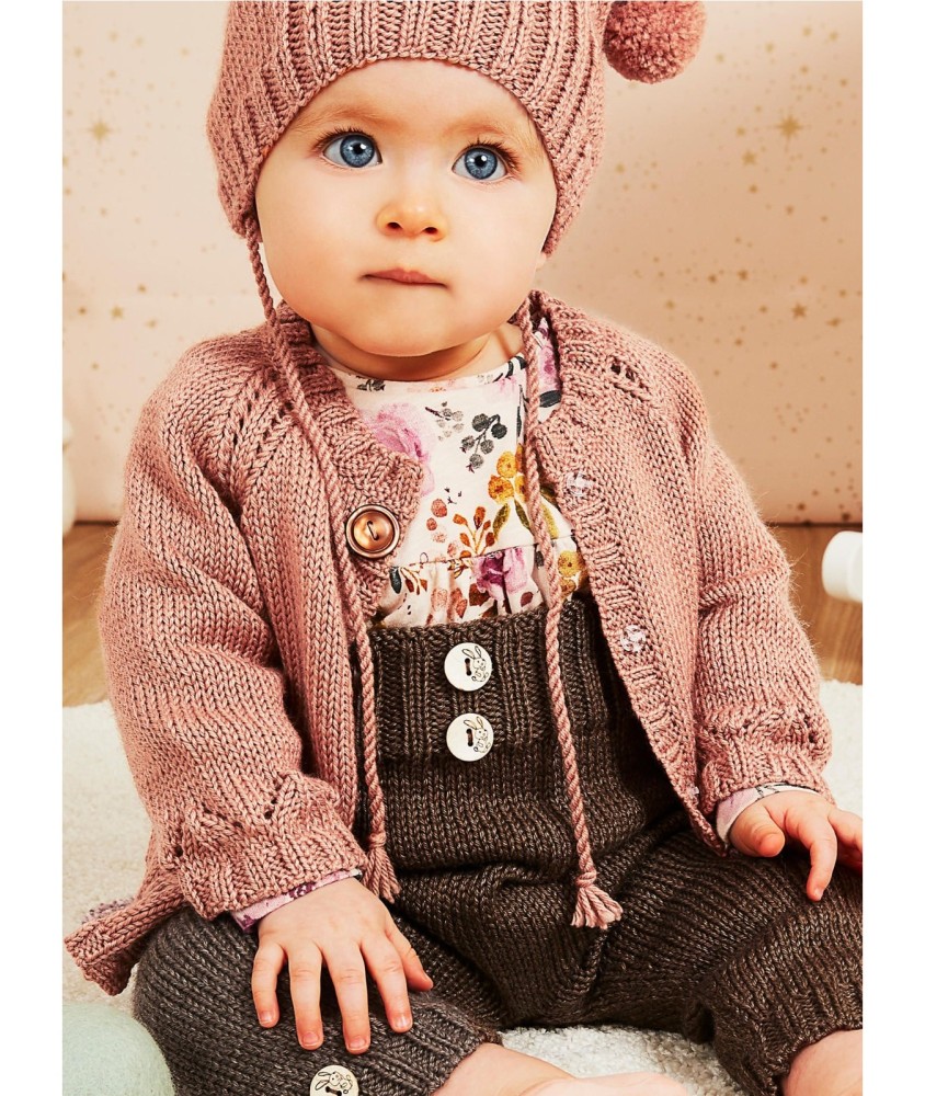 Patron tricot Gilet ajouré raglan - Bergère de France