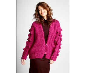 Patron crochet gratuit Veste manches travaillées