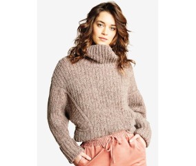 Patron tricot Pull évasé à côtes - Bergère de France