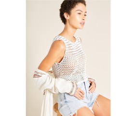 Patron crochet gratuit Débardeur au crochet