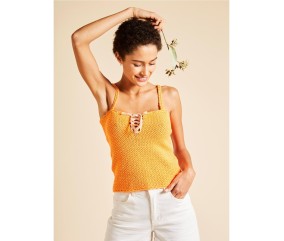 Patron crochet Top bretelles fines - Bergère de France