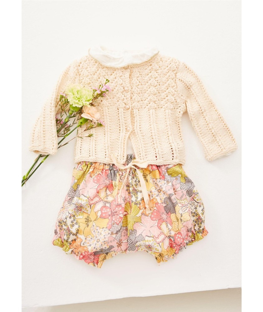 Patron tricot Cardigan ajouré - Bergère de France