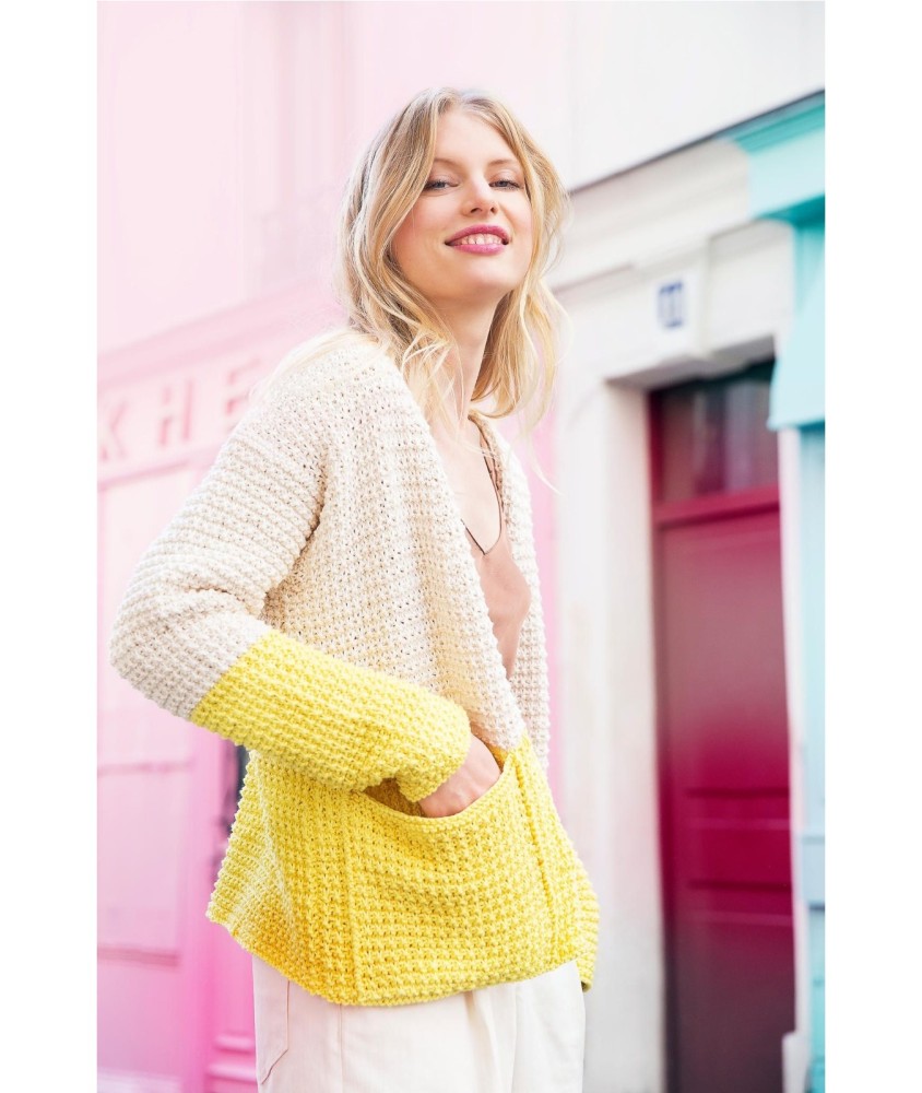 Patron tricot Gilet à poches - Bergère de France