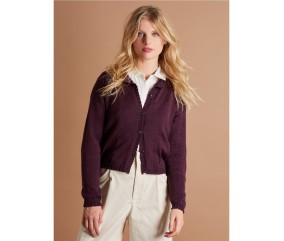 Patron tricot Gilet court col rond - Bergère de France