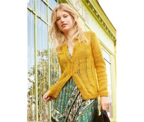 Patron tricot Gilet ajouré raglan - Bergère de France