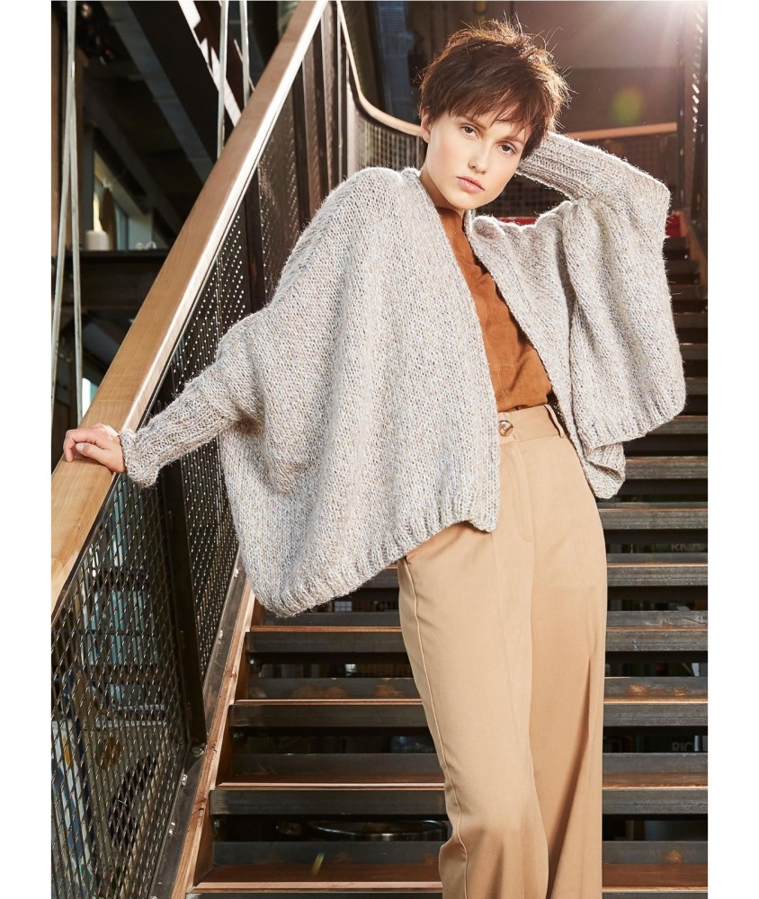 Patron tricot Veste ample - Bergère de France