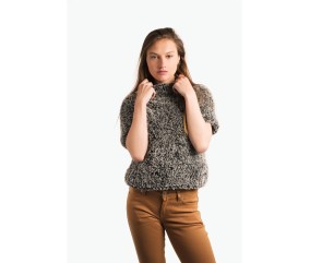 Patron tricot gratuit Pull manches courtes femme