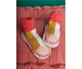 Patron tricot Chaussons colorés - Bergère de France