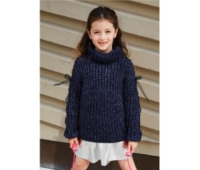 Patron tricot Pull côtes anglaises - Bergère de France
