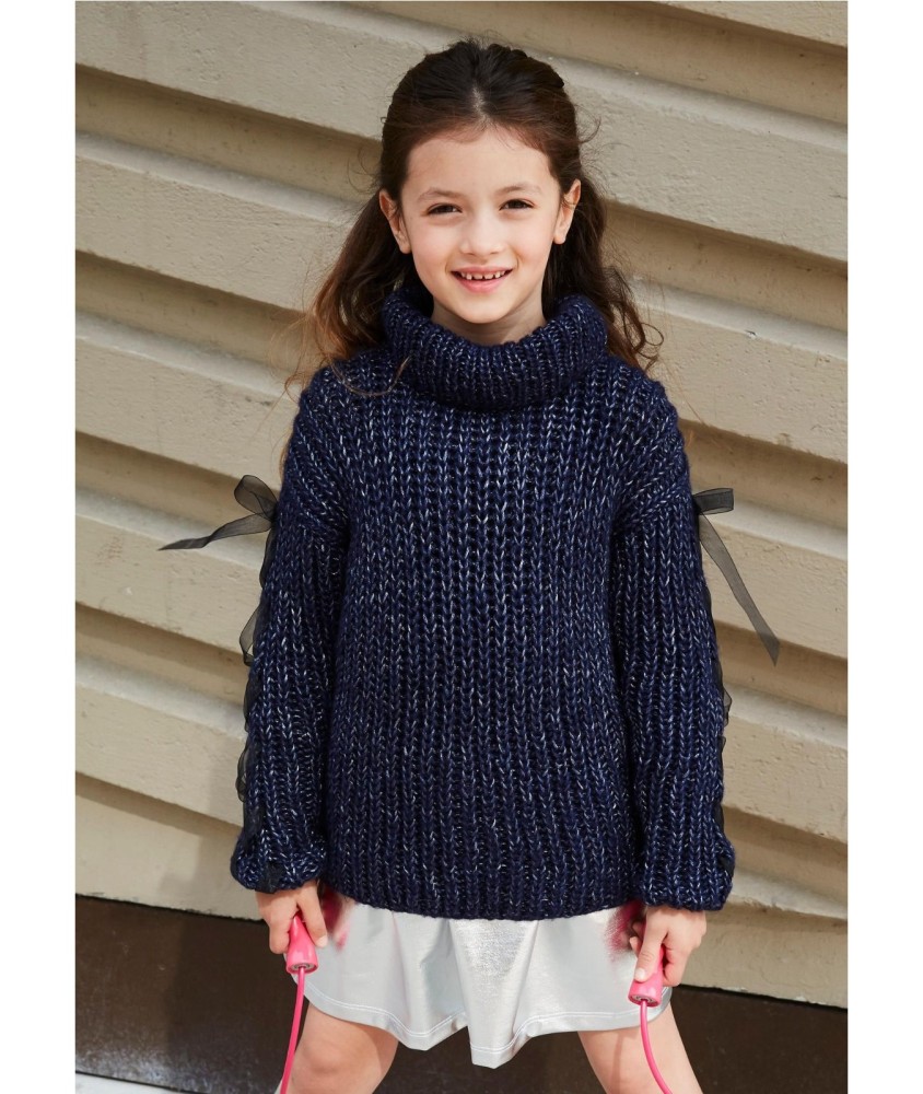 Patron tricot Pull côtes anglaises - Bergère de France
