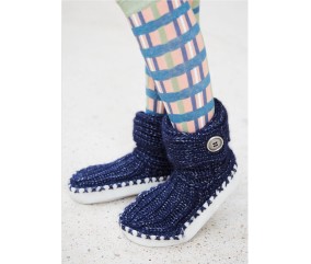 Patron tricot Chaussons à revers - Bergère de France