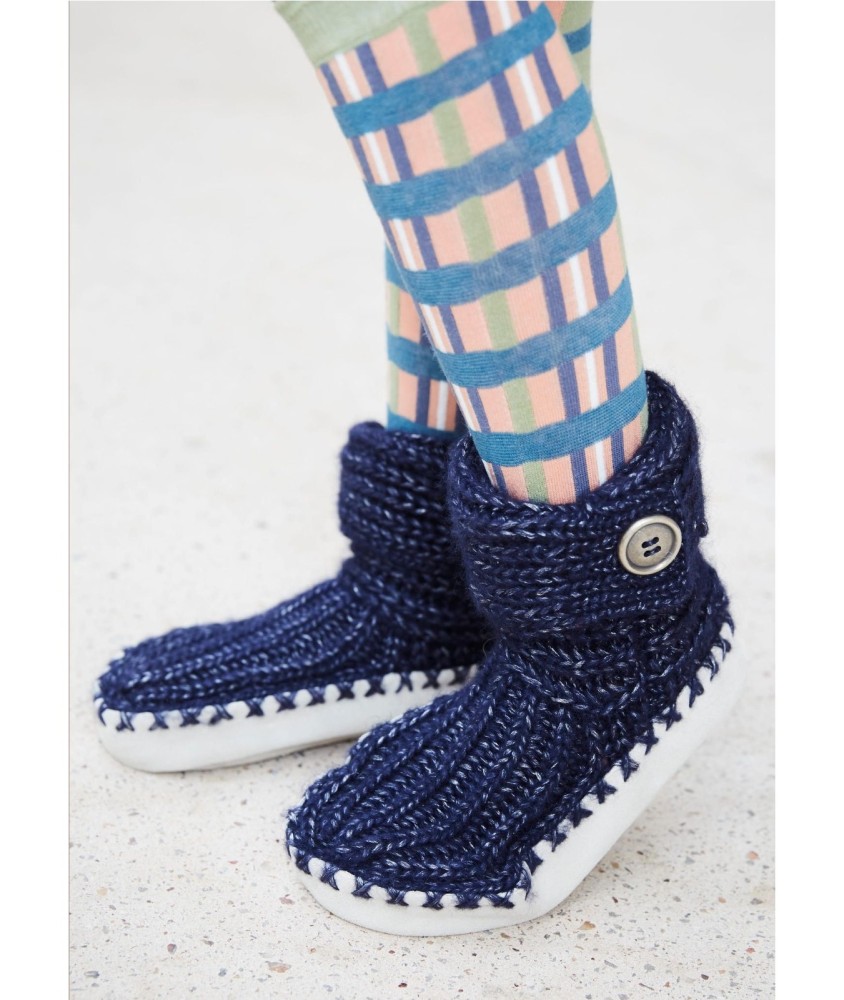 Patron tricot Chaussons à revers - Bergère de France