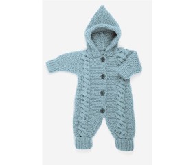 Patron tricot gratuit Combinaison à capuche