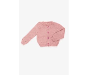 Patron tricot Cardigan ajouré - Bergère de France