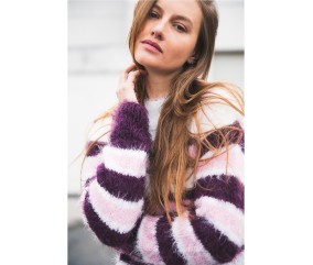 Patron tricot Pull rayé - Bergère de France