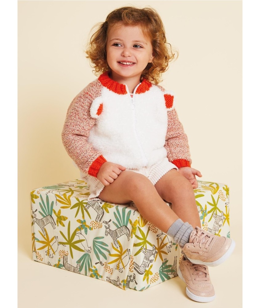 Patron tricot Gilet ourson zippé - Bergère de France