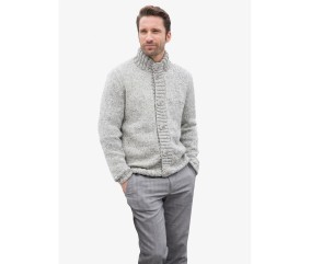 Patron tricot Gilet col montant - Bergère de France