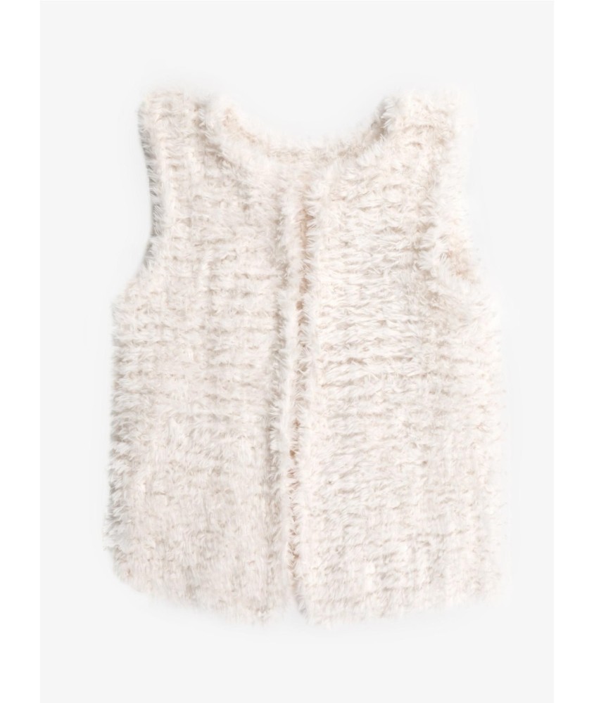Patron tricot gratuit Gilet fourrure sans manches