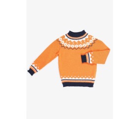 Patron tricot gratuit Pull jacquard empiècement
