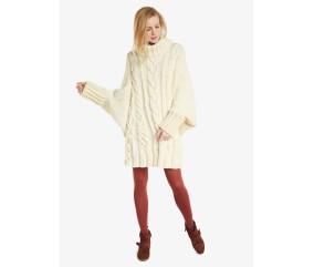 Patron tricot Robe poncho - Bergère de France