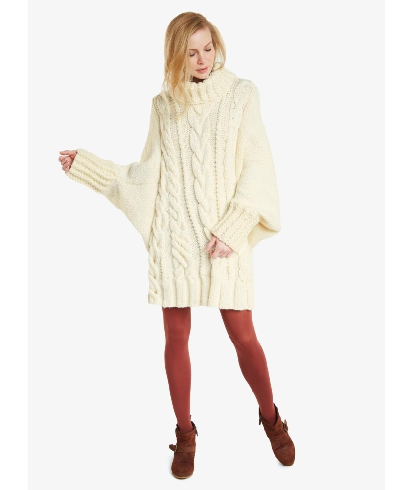 Patron tricot Robe poncho - Bergère de France