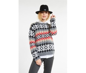 Patron tricot Pull jacquard - Bergère de France