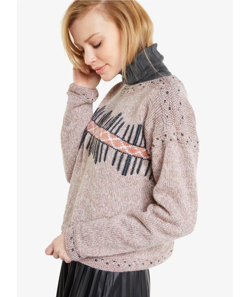 Patron tricot Pull col bâteau - Bergère de France