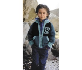 Patron tricot gratuit Blouson zippé Matthieu
