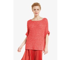 Patron tricot Pull ample ajouré - Bergère de France