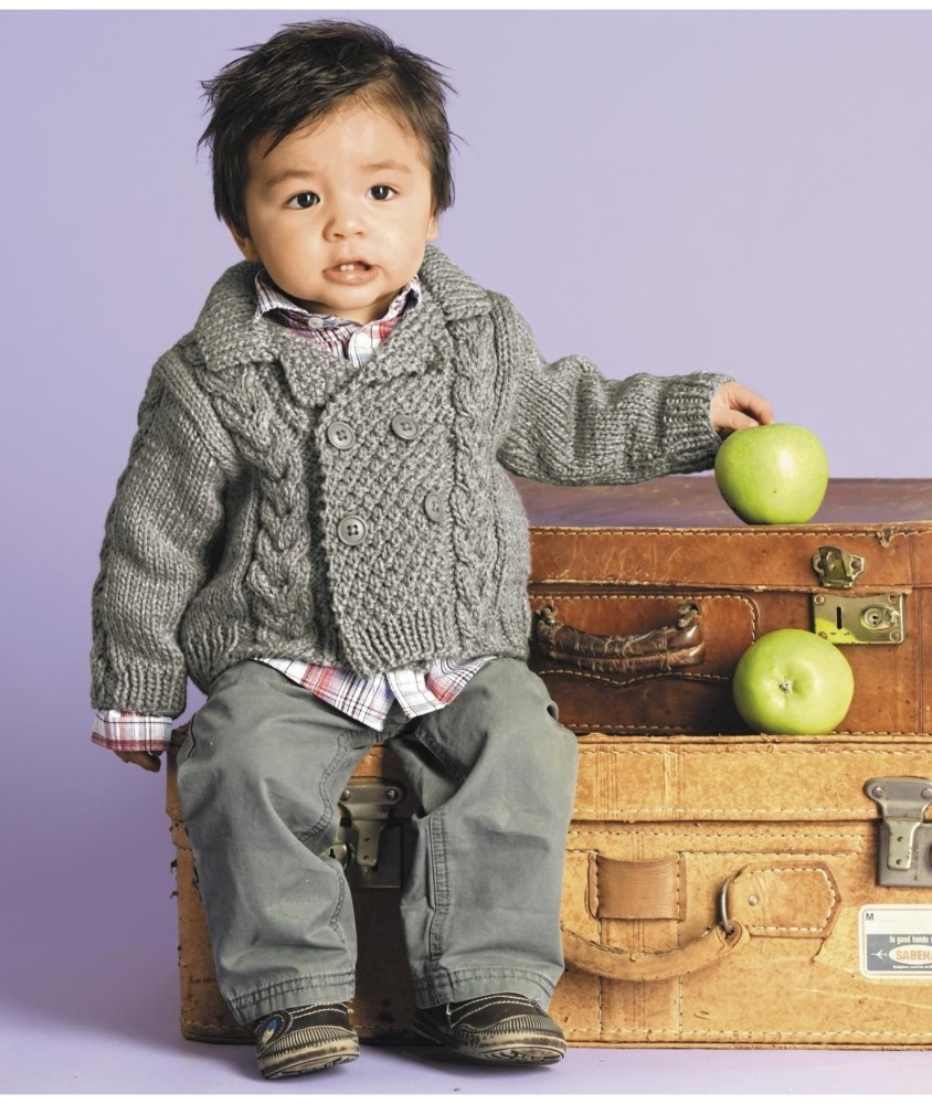 Patron tricot gratuit Veste croisée Bastien