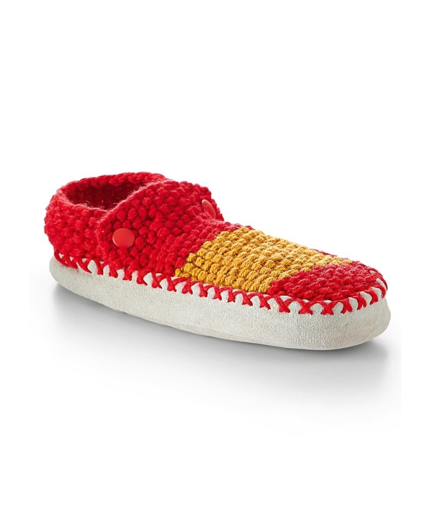 Patron tricot gratuit Chaussons semelle bas