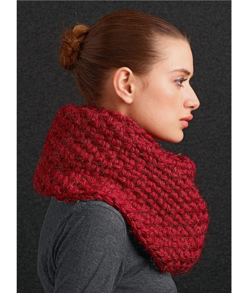 Patron crochet gratuit Gros snood débutant au crochet