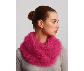 Patron tricot gratuit Snood poilu pour débutant