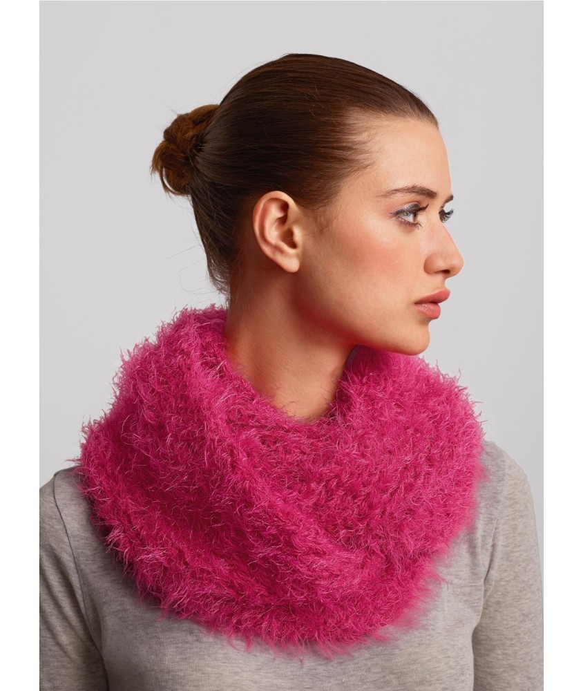 Patron tricot gratuit Snood poilu pour débutant