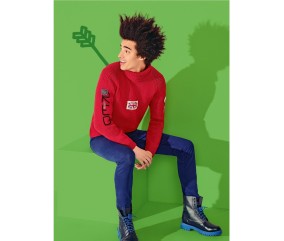 Patron tricot gratuit Pull raglan col roulé Colas