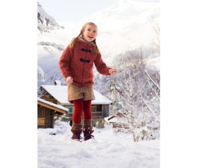 Patron gratuit Gilet raglan à capuche doublée Dorine