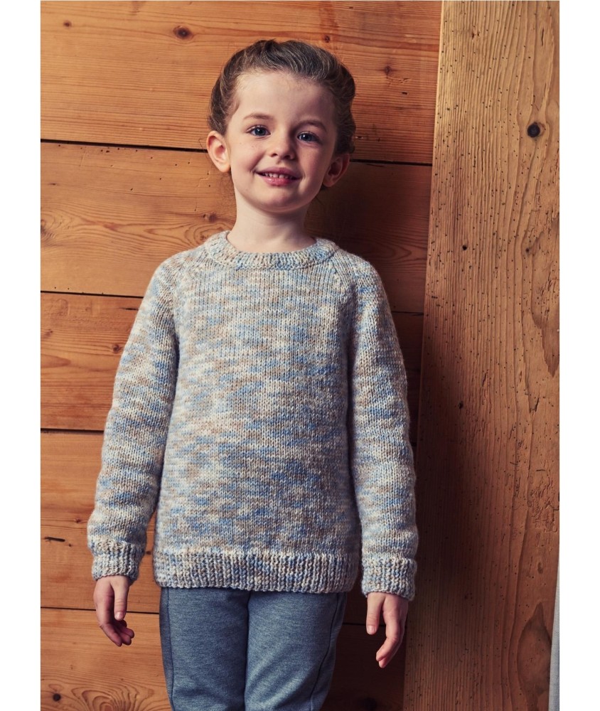 Patron tricot gratuit Pull raglan enfant Graziella