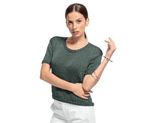 Patron gratuit Pull lumineux manches courtes Lio