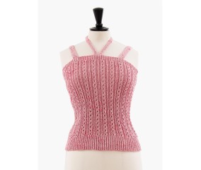 Patron tricot Top ajouré - Bergère de France