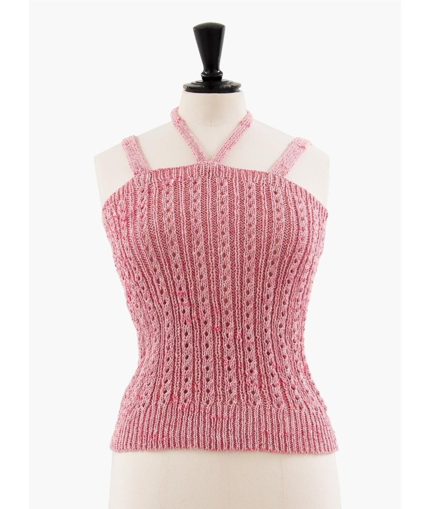 Patron tricot Top ajouré - Bergère de France