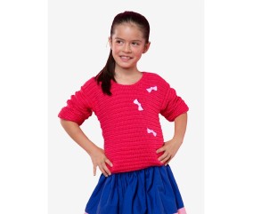 Patron crochet gratuit Pull manches longues