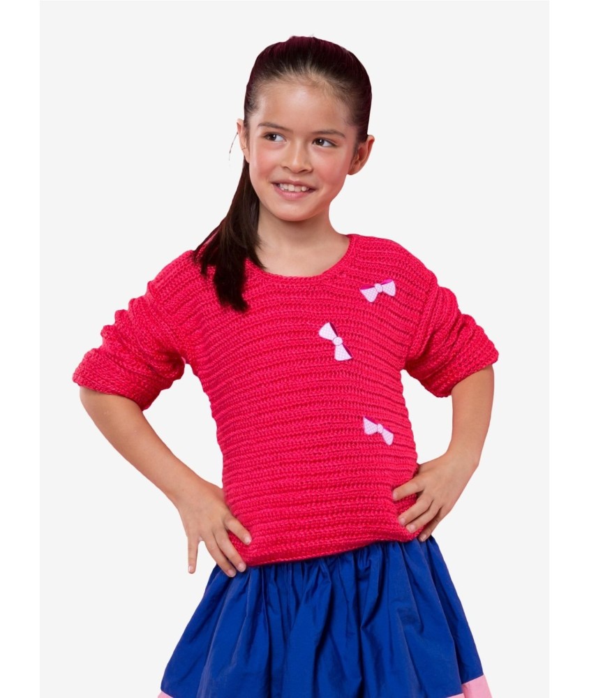 Patron crochet gratuit Pull manches longues